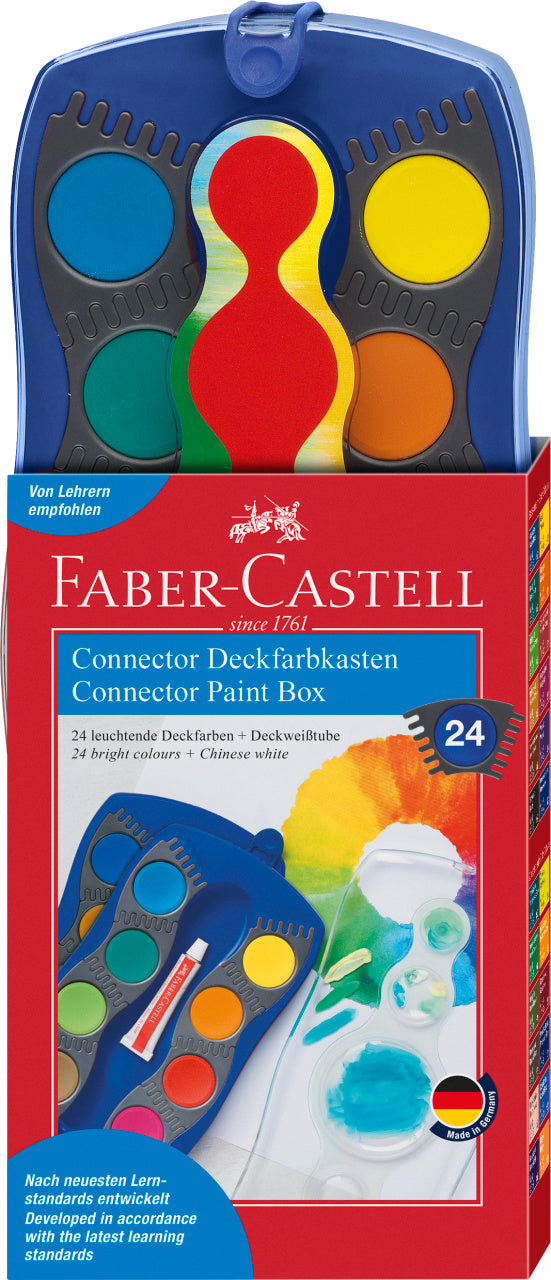 ACUARELE 24 CULORI ALBASTRE CONNECTOR FABER-CASTELL ACUARELE 24 CULORI ALBASTRE CONNECTOR FABER-CASTELL